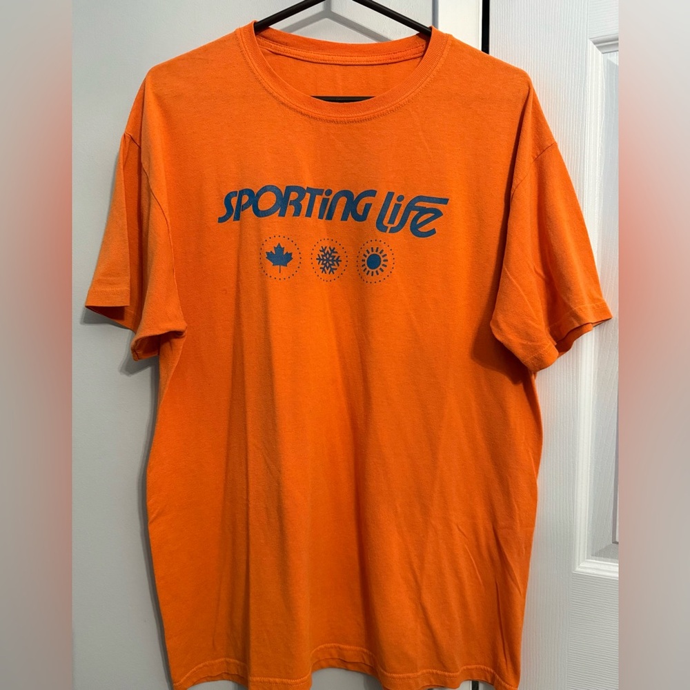 Sporting life Orange Short Sleeve Crew Tee for Men